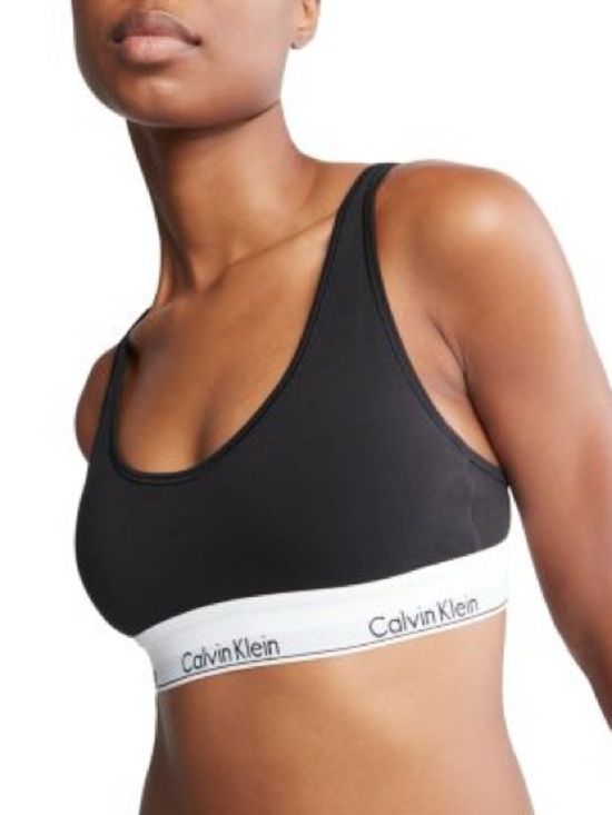 Calvin Klein Other - NWT Calvin Klein Black Unlined Racerback Bralette Logo Band Size Large